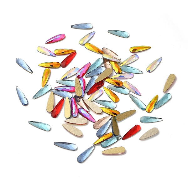 PandaHall Glass Rhinestone Cabochons, Flat Back & Back Plated, Faceted, Teardrop, Mixed Color, 10x2.9x1.6mm Glass Rhinestone Teardrop..., Multicolor
PandaHall Glass Rhinestone Cabochons, Flat Back & Back Plated, Faceted, Teardrop, Mixed Color, 10x2.9x1.6mm Glass Rhinestone Teardrop..., Multicolor
