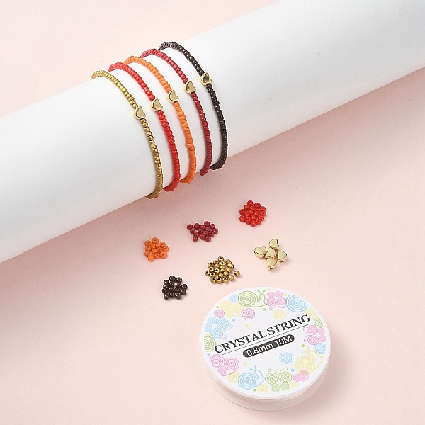 PandaHall DIY Bracelet Making Kit, Including Glass Seed & Heart CCB Plastic Beads, Elastic Thread, Red, 442Pcs/set Glass Red
PandaHall DIY Bracelet Making Kit, Including Glass Seed & Heart CCB Plastic Beads, Elastic Thread, Red, 442Pcs/set Glass Red