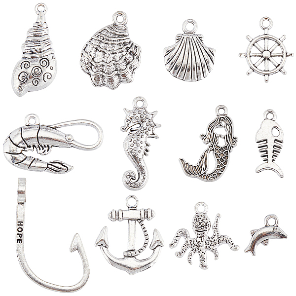 PandaHall SUNNYCLUE 72Pcs 12 Styles Tibetan Style Alloy Charms, Antique Silver, 7~36x10.5~27x1.5~8mm, Hole: 1~5.5mm, 6pcs/style Alloy Mixed...
PandaHall SUNNYCLUE 72Pcs 12 Styles Tibetan Style Alloy Charms, Antique Silver, 7~36x10.5~27x1.5~8mm, Hole: 1~5.5mm, 6pcs/style Alloy Mixed...
