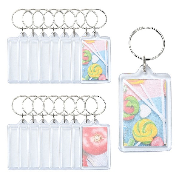 PandaHall Acrylic Photo Frame Keychain, with Iron Split Key Rings, Rectangle, Rectangle, 5.3x3.5cm Acrylic Rectangle Clear
PandaHall Acrylic Photo Frame Keychain, with Iron Split Key Rings, Rectangle, Rectangle, 5.3x3.5cm Acrylic Rectangle Clear