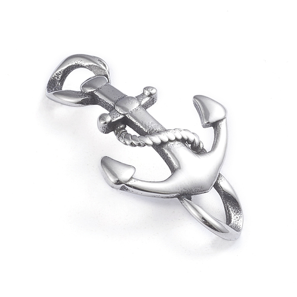 PandaHall Retro 304 Stainless Steel Links, for Leather Cord Bracelets Making, Anchor, Antique Silver, 31.5x18x2.5mm, Hole: 4mm 304 Stainless...
PandaHall Retro 304 Stainless Steel Links, for Leather Cord Bracelets Making, Anchor, Antique Silver, 31.5x18x2.5mm, Hole: 4mm 304 Stainless...