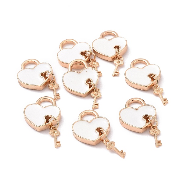 PandaHall Alloy Enamel Pendants, Light Gold, Heart Lock with Key, White, 18x15x3mm, Hole: 5.5x5.5mm Alloy+Enamel Heart White
PandaHall Alloy Enamel Pendants, Light Gold, Heart Lock with Key, White, 18x15x3mm, Hole: 5.5x5.5mm Alloy+Enamel Heart White