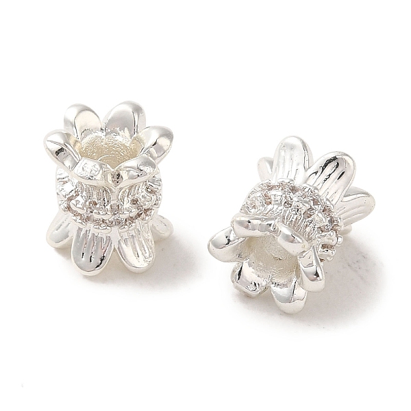 PandaHall Rack Plating Brass Pave Clear Cubic Zirconia Spacer Beads, Flower, Long-Lasting Plated, Cadmium Free & Lead Free, Silver, 8x6x6mm...
PandaHall Rack Plating Brass Pave Clear Cubic Zirconia Spacer Beads, Flower, Long-Lasting Plated, Cadmium Free & Lead Free, Silver, 8x6x6mm...