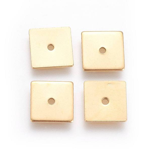 PandaHall Ion Plating(IP) 304 Stainless Steel Spacer Beads, Square, Golden, 8x8x0.8mm, Hole: 1.1mm 304 Stainless Steel Square
PandaHall Ion Plating(IP) 304 Stainless Steel Spacer Beads, Square, Golden, 8x8x0.8mm, Hole: 1.1mm 304 Stainless Steel Square