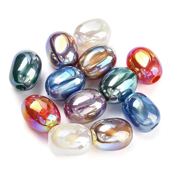 PandaHall Rainbow Iridescent Plating Acrylic European Beads, Large Hole Beads, Oval, Mixed Color, 15.5x12mm, Hole: 4mm Acrylic Oval..., Multicolor
PandaHall Rainbow Iridescent Plating Acrylic European Beads, Large Hole Beads, Oval, Mixed Color, 15.5x12mm, Hole: 4mm Acrylic Oval..., Multicolor