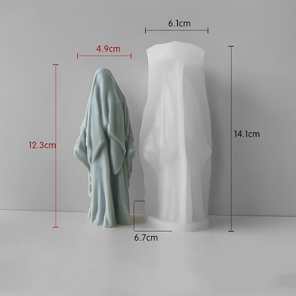 PandaHall DIY Silicone Statue Candle Molds, For Candle Making, Goddess Human, White, 6.7x6.1x14.1cm Silicone Human White
PandaHall DIY Silicone Statue Candle Molds, For Candle Making, Goddess Human, White, 6.7x6.1x14.1cm Silicone Human White