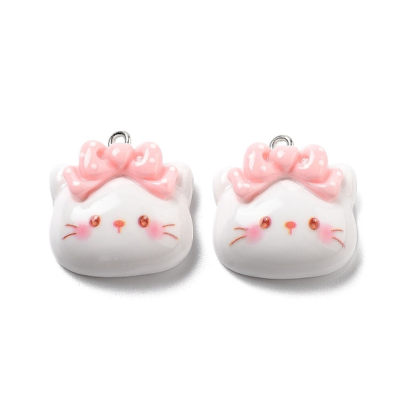 PandaHall Opaque Resin Pendants, Cartoon Charms, Cat Shape with Bowknot, 22x21x8mm, Hole: 2mm Resin Cat Shape White
PandaHall Opaque Resin Pendants, Cartoon Charms, Cat Shape with Bowknot, 22x21x8mm, Hole: 2mm Resin Cat Shape White