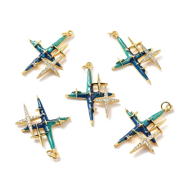 PandaHall Rack Plating Brass Micro Pave Cubic Zirconia Pendants, Cadmium Free & Lead Free & Nickle Free, with Enamel and Jump Ring, Cross..., Cyan
PandaHall Rack Plating Brass Micro Pave Cubic Zirconia Pendants, Cadmium Free & Lead Free & Nickle Free, with Enamel and Jump Ring, Cross..., Cyan