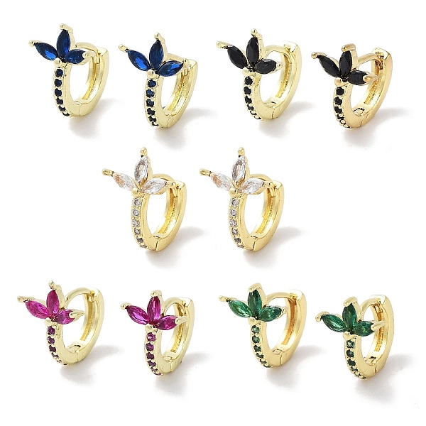 PandaHall Brass Pave Cubic Zirconia Hoop Earrings, Flower Earrings for Women, Real 18K Gold Plated, Mixed Color, 12.5x10.5mm Cubic Zirconia..., Multicolor
PandaHall Brass Pave Cubic Zirconia Hoop Earrings, Flower Earrings for Women, Real 18K Gold Plated, Mixed Color, 12.5x10.5mm Cubic Zirconia..., Multicolor