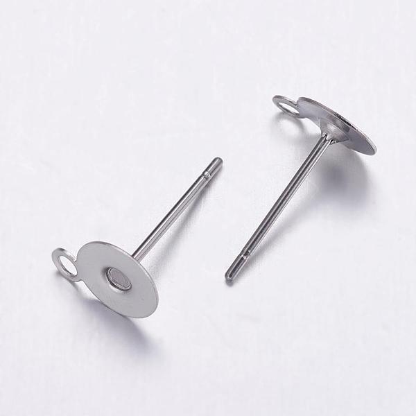 PandaHall 304 Stainless Steel Stud Earrings Findings, with Loop, Stainless Steel Color, 12x6x1.3mm, Hole: 1mm, Pin: 0.7mm 304 Stainless...
PandaHall 304 Stainless Steel Stud Earrings Findings, with Loop, Stainless Steel Color, 12x6x1.3mm, Hole: 1mm, Pin: 0.7mm 304 Stainless...