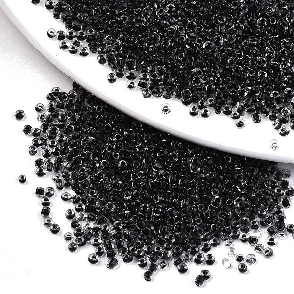 PandaHall 12/0 Glass Seed Beads, Transparent Inside Colours, Round Hole, Round, Black, 12/0, 2~2.5x1.5~2mm, Hole: 0.8mm, about 30000pcs/bag...
PandaHall 12/0 Glass Seed Beads, Transparent Inside Colours, Round Hole, Round, Black, 12/0, 2~2.5x1.5~2mm, Hole: 0.8mm, about 30000pcs/bag...