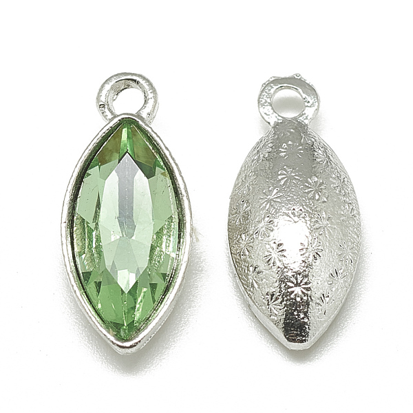 PandaHall Alloy Glass Pendants, Faceted, Horse Eye, Platinum, Light Green, 20x9x5mm, Hole: 1.5mm Alloy+Glass Horse Eye Green
PandaHall Alloy Glass Pendants, Faceted, Horse Eye, Platinum, Light Green, 20x9x5mm, Hole: 1.5mm Alloy+Glass Horse Eye Green