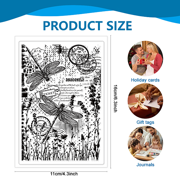 PandaHall Custom PVC Plastic Clear Stamps, for DIY Scrapbooking, Photo Album Decorative, Cards Making, Dragonfly, 160x110x3mm Plastic...
PandaHall Custom PVC Plastic Clear Stamps, for DIY Scrapbooking, Photo Album Decorative, Cards Making, Dragonfly, 160x110x3mm Plastic...