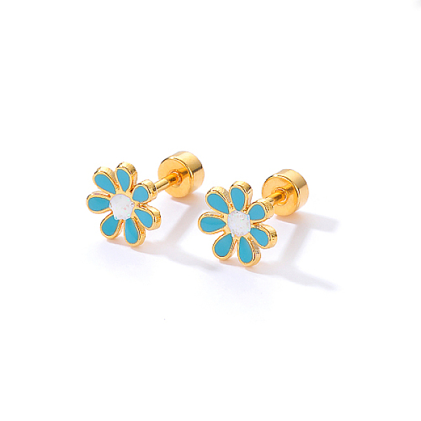 PandaHall Real 18K Gold Plated Stainless Steel Stud Earrings for Women, Daisy Flower, Turquoise, No Size Stainless Steel Flower Green
PandaHall Real 18K Gold Plated Stainless Steel Stud Earrings for Women, Daisy Flower, Turquoise, No Size Stainless Steel Flower Green