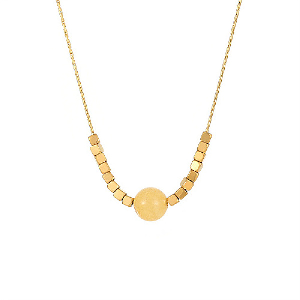 PandaHall Stainless Steel Pendant Necklace for Women, Round & Cube, Golden, Wheat, 15-3/4 inch(40cm) Stainless Steel Round Orange
PandaHall Stainless Steel Pendant Necklace for Women, Round & Cube, Golden, Wheat, 15-3/4 inch(40cm) Stainless Steel Round Orange