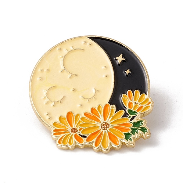 PandaHall Moon with Flower Enamel Pin, Alloy Badge for Backpack Clothes, Golden, Colorful, 31x28x1.5mm, Pin: 1mm Alloy+Enamel Flower..., Multicolor
PandaHall Moon with Flower Enamel Pin, Alloy Badge for Backpack Clothes, Golden, Colorful, 31x28x1.5mm, Pin: 1mm Alloy+Enamel Flower..., Multicolor