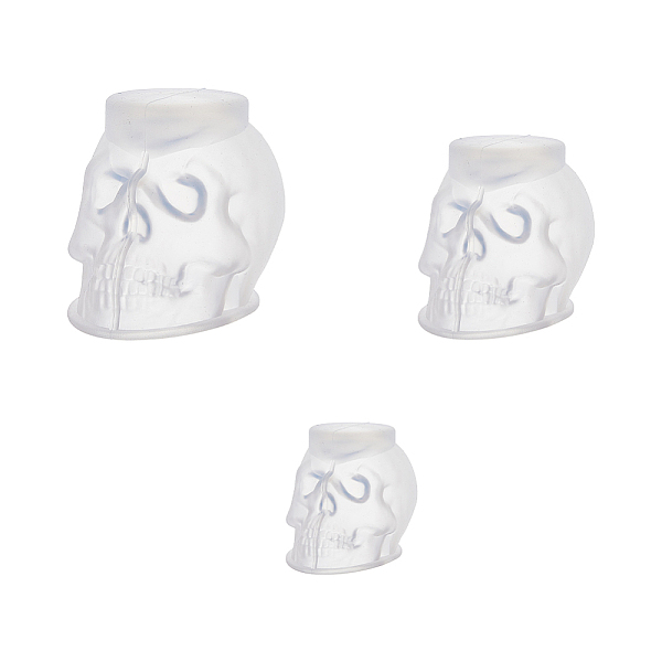 PandaHall SUPERFINDINGS 3 Sizes 3D Skull Candle Molds Skull Head Silicone Molds Skull Resin Molds Silicone Molds for Resin Clay Candle Soap..., White
PandaHall SUPERFINDINGS 3 Sizes 3D Skull Candle Molds Skull Head Silicone Molds Skull Resin Molds Silicone Molds for Resin Clay Candle Soap..., White
