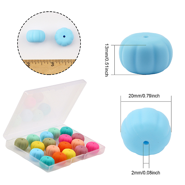 PandaHall CHGCRAFT 18Pcs 9 Colors Halloween Theme Food Grade Eco-Friendly Silicone Beads, Chewing Beads For Teethers, DIY Nursing Necklaces..., Multicolor
PandaHall CHGCRAFT 18Pcs 9 Colors Halloween Theme Food Grade Eco-Friendly Silicone Beads, Chewing Beads For Teethers, DIY Nursing Necklaces..., Multicolor
