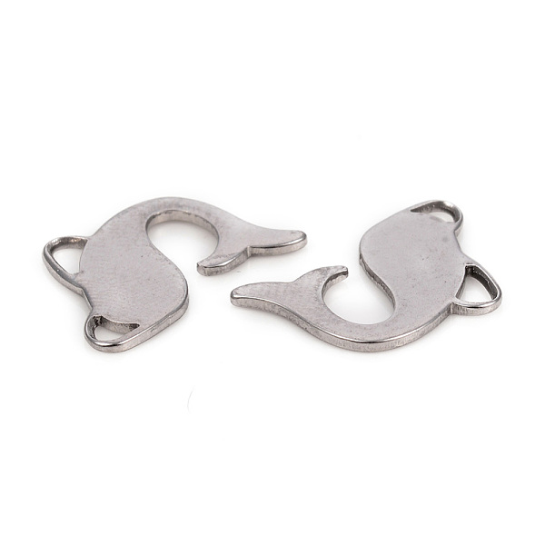PandaHall 304 Stainless Steel Pendants, Fish, Stainless Steel Color, 18.5x17x1mm, Hole: 1.6mm and 2mm 304 Stainless Steel Fish
PandaHall 304 Stainless Steel Pendants, Fish, Stainless Steel Color, 18.5x17x1mm, Hole: 1.6mm and 2mm 304 Stainless Steel Fish