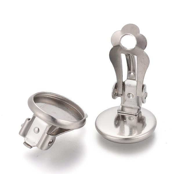 PandaHall 304 Stainless Steel Clip-on Earring Setting, Flat Round, Stainless Steel Color, Tray: 16mm, 18x8mm 304 Stainless Steel
PandaHall 304 Stainless Steel Clip-on Earring Setting, Flat Round, Stainless Steel Color, Tray: 16mm, 18x8mm 304 Stainless Steel