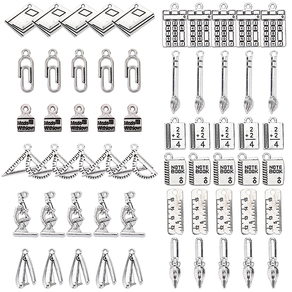 PandaHall SUNNYCLUE 72Pcs 12 Styles Tibetan Style Alloy Pendants, Paper Clip Charms, Antique Silver, 10~32x6.5~24x1~8mm, Hole: 1.2~2mm...
PandaHall SUNNYCLUE 72Pcs 12 Styles Tibetan Style Alloy Pendants, Paper Clip Charms, Antique Silver, 10~32x6.5~24x1~8mm, Hole: 1.2~2mm...