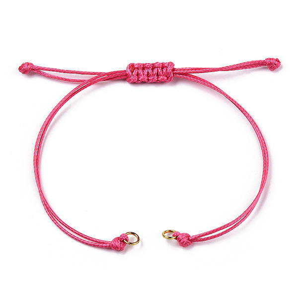PandaHall Korean Waxed Polyester Cord Braided Bracelets, with Iron Jump Rings, for Adjustable Link Bracelet Making, Deep Pink, Single Cord...
PandaHall Korean Waxed Polyester Cord Braided Bracelets, with Iron Jump Rings, for Adjustable Link Bracelet Making, Deep Pink, Single Cord...