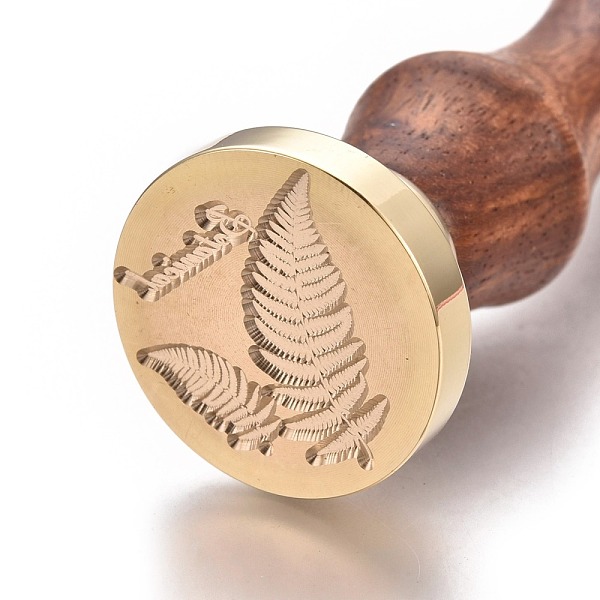 PandaHall Brass Retro Wax Sealing Stamp, with Rosewood Handle, for Post Decoration DIY Card Making, Round, Leaf Pattern, 90x25mm Brass Leaf
PandaHall Brass Retro Wax Sealing Stamp, with Rosewood Handle, for Post Decoration DIY Card Making, Round, Leaf Pattern, 90x25mm Brass Leaf