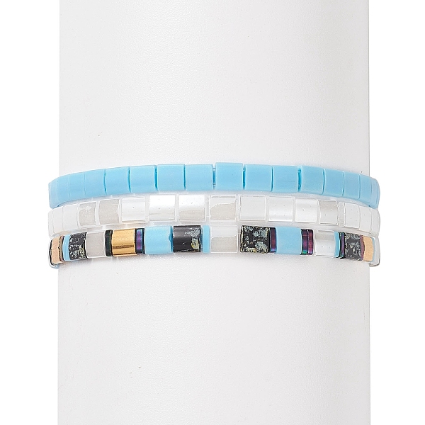 PandaHall 3Pcs 3 Style Glass Seed Rectangle Beaded Stretch Bracelets Set, Tile Bracelets for Women, Light Sky Blue, Inner Diameter: 2-1/8...
PandaHall 3Pcs 3 Style Glass Seed Rectangle Beaded Stretch Bracelets Set, Tile Bracelets for Women, Light Sky Blue, Inner Diameter: 2-1/8...