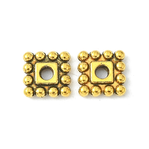 PandaHall Tibetan Style Spacer Beads, Lead Free & Cadmium Free, Square, Antique Golden, 7x7x2mm, Hole: 2mm Alloy Square
PandaHall Tibetan Style Spacer Beads, Lead Free & Cadmium Free, Square, Antique Golden, 7x7x2mm, Hole: 2mm Alloy Square