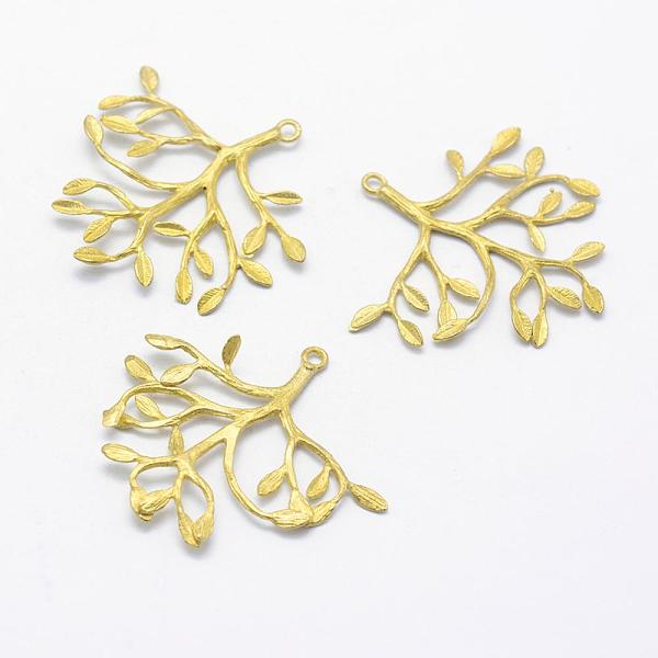 PandaHall Brass Pendants, Lead Free & Cadmium Free & Nickel Free, Branch and Leaf, Raw(Unplated), 33x36x2mm, Hole: 1.5mm Brass Branch
PandaHall Brass Pendants, Lead Free & Cadmium Free & Nickel Free, Branch and Leaf, Raw(Unplated), 33x36x2mm, Hole: 1.5mm Brass Branch