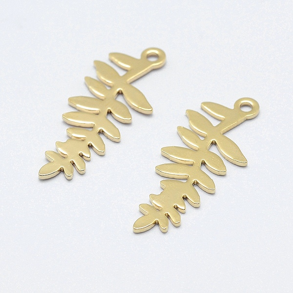 PandaHall Brass Pendants, Long-Lasting Plated, Real 18K Gold Plated, Nickel Free, Leaf, 28.5x12x1mm, Hole: 1mm Brass Leaf
PandaHall Brass Pendants, Long-Lasting Plated, Real 18K Gold Plated, Nickel Free, Leaf, 28.5x12x1mm, Hole: 1mm Brass Leaf