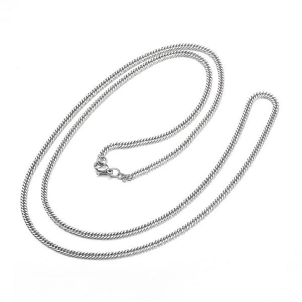 PandaHall 304 Stainless Steel Curb Chain Necklaces, with Lobster Clasp, Stainless Steel Color, 29.5 inch(75cm), 3mm 304 Stainless Steel
PandaHall 304 Stainless Steel Curb Chain Necklaces, with Lobster Clasp, Stainless Steel Color, 29.5 inch(75cm), 3mm 304 Stainless Steel