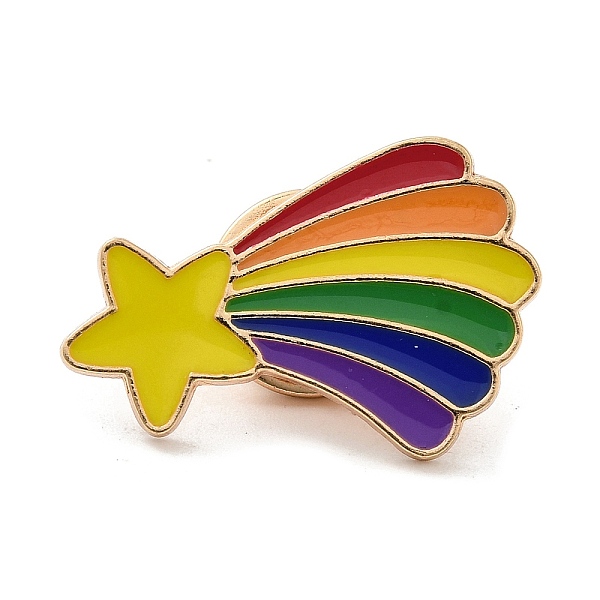 PandaHall Pride Rainbow Theme Enamel Pins, Light Gold Alloy Badge for Backpack Clothes, Colorful, Star, 17.5x26x1.5mm Alloy+Enamel Star
PandaHall Pride Rainbow Theme Enamel Pins, Light Gold Alloy Badge for Backpack Clothes, Colorful, Star, 17.5x26x1.5mm Alloy+Enamel Star