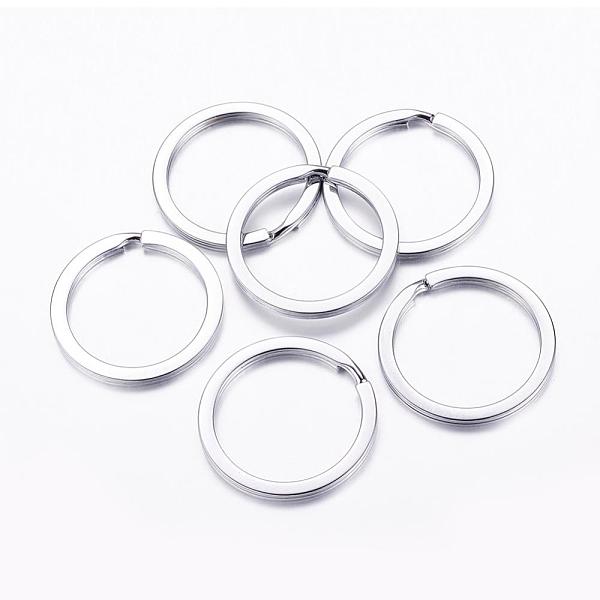 PandaHall Iron Split Key Rings, Keychain Clasp Findings, Platinum, 30x2mm Iron Ring
PandaHall Iron Split Key Rings, Keychain Clasp Findings, Platinum, 30x2mm Iron Ring