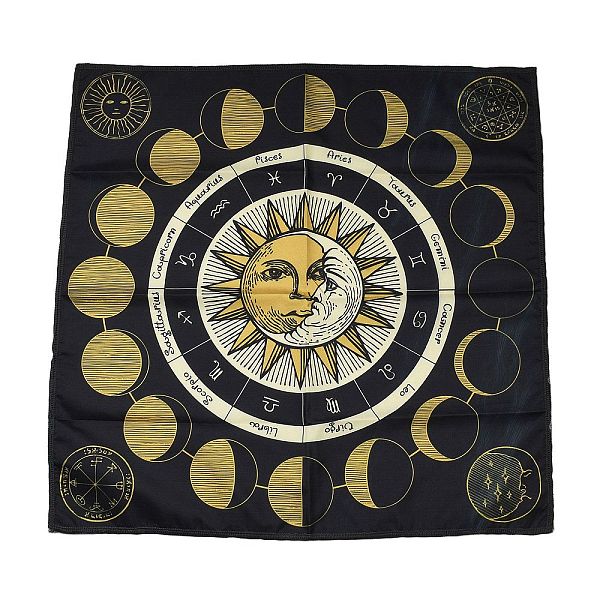 PandaHall Polyester Peach Skin Tarot Tablecloth for Divination, Tarot Card Pad, Pendulum Tablecloth, Square, Sun, 490x490x1mm Cloth Sun..., Black
PandaHall Polyester Peach Skin Tarot Tablecloth for Divination, Tarot Card Pad, Pendulum Tablecloth, Square, Sun, 490x490x1mm Cloth Sun..., Black