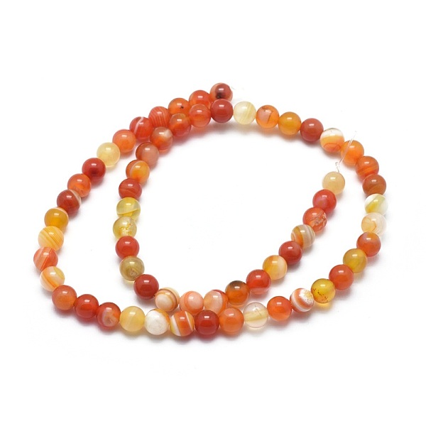 PandaHall Natural Striped Agate/Banded Agate Beads Strands, Dyed & Heated, Round, Orange Red, 8mm, Hole: 1mm, about 46pcs/strand, 14.9 inch...
PandaHall Natural Striped Agate/Banded Agate Beads Strands, Dyed & Heated, Round, Orange Red, 8mm, Hole: 1mm, about 46pcs/strand, 14.9 inch...