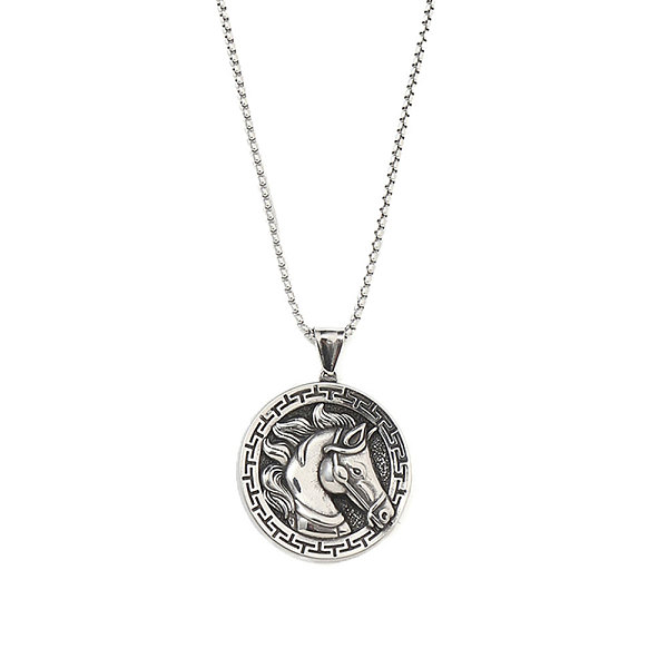 PandaHall 201 Stainless Steel Pendant Necklaces, Flat Round with Horse, Stainless Steel Color, 23.39 inch(59.4cm) 201 Stainless Steel Flat...
PandaHall 201 Stainless Steel Pendant Necklaces, Flat Round with Horse, Stainless Steel Color, 23.39 inch(59.4cm) 201 Stainless Steel Flat...