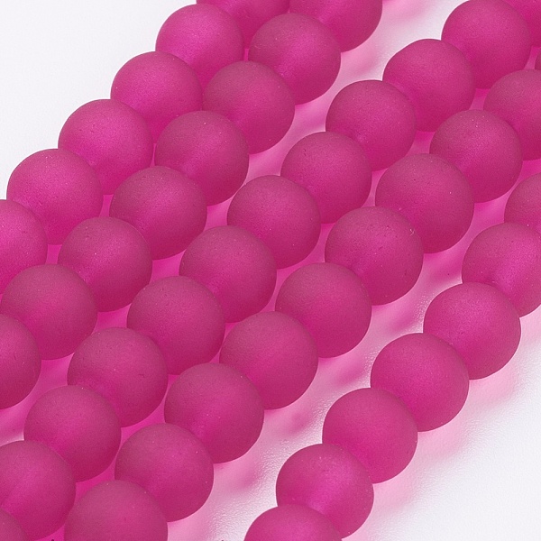 PandaHall Transparent Glass Bead Strands, Frosted, Round, Medium Violet Red, 6mm, Hole: 1.3~1.6mm, about 140pcs/strand, 31.4 inch Glass...
PandaHall Transparent Glass Bead Strands, Frosted, Round, Medium Violet Red, 6mm, Hole: 1.3~1.6mm, about 140pcs/strand, 31.4 inch Glass...