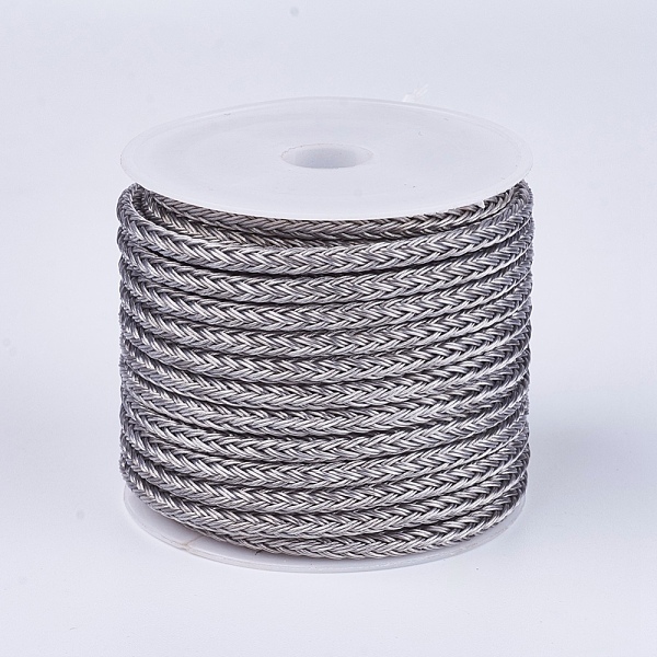 PandaHall Braided Steel Wire Rope Cord, Slate Gray, 3mm, about 5.46 yards(5m)/roll Steel Gray
PandaHall Braided Steel Wire Rope Cord, Slate Gray, 3mm, about 5.46 yards(5m)/roll Steel Gray
