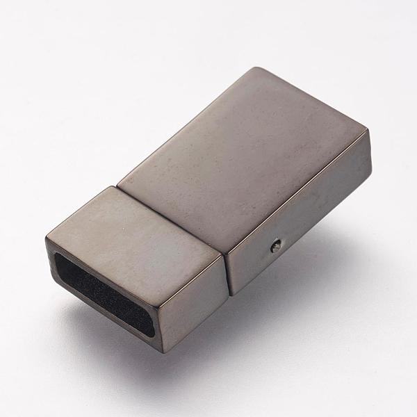 PandaHall 304 Stainless Steel Magnetic Clasps, Rectangle, Gunmetal, 23x12x6mm, Hole: 3x10mm 304 Stainless Steel Rectangle
PandaHall 304 Stainless Steel Magnetic Clasps, Rectangle, Gunmetal, 23x12x6mm, Hole: 3x10mm 304 Stainless Steel Rectangle