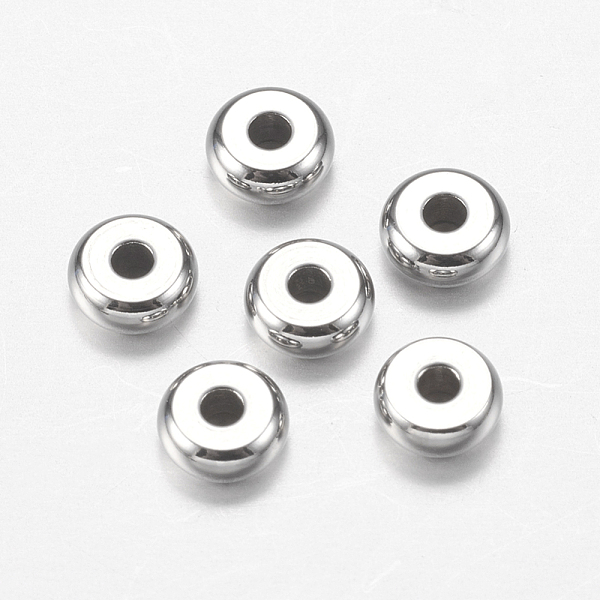 PandaHall 304 Stainless Steel Beads, Flat Round, Stainless Steel Color, 5x2mm, Hole: 1.5mm 304 Stainless Steel Flat Round
PandaHall 304 Stainless Steel Beads, Flat Round, Stainless Steel Color, 5x2mm, Hole: 1.5mm 304 Stainless Steel Flat Round