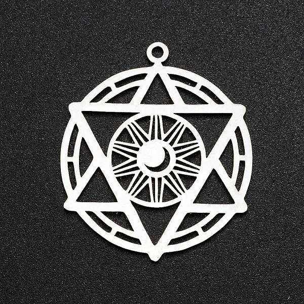 PandaHall 201 Stainless Steel Pendants, Laser Cut, Star of David with Moon, Stainless Steel Color, 35x30x1mm, Hole: 1.8mm 201 Stainless...
PandaHall 201 Stainless Steel Pendants, Laser Cut, Star of David with Moon, Stainless Steel Color, 35x30x1mm, Hole: 1.8mm 201 Stainless...