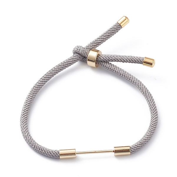 PandaHall Braided Nylon Cord Bracelet Making, with Brass Findings, Gray, 9-1/2 inch(24cm), Link: 30x4mm Nylon Gray
PandaHall Braided Nylon Cord Bracelet Making, with Brass Findings, Gray, 9-1/2 inch(24cm), Link: 30x4mm Nylon Gray