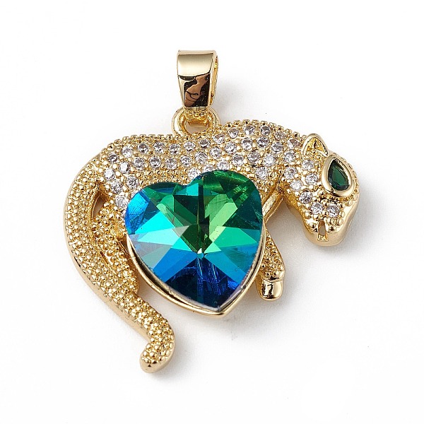 PandaHall Real 18K Gold Plated Rack Plating Brass Micro Pave Clear Cubic Zirconia Pendants, with Glass, Long-Lasting Plated, Cadmium Free &...
PandaHall Real 18K Gold Plated Rack Plating Brass Micro Pave Clear Cubic Zirconia Pendants, with Glass, Long-Lasting Plated, Cadmium Free &...