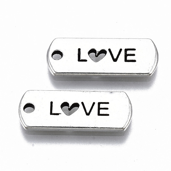 PandaHall Tibetan Style Alloy Pendants, Lead Free & Cadmium Free, Rectangle with Word Love, Antique Silver, 8x20.5x1.5mm, Hole: 1.6mm, about...
PandaHall Tibetan Style Alloy Pendants, Lead Free & Cadmium Free, Rectangle with Word Love, Antique Silver, 8x20.5x1.5mm, Hole: 1.6mm, about...