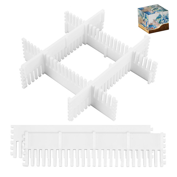 PandaHall Rectangle Silicone Mold Fixed Frame, DIY Mould Craft Tools, White, 253x60x10mm Silicone Rectangle White
PandaHall Rectangle Silicone Mold Fixed Frame, DIY Mould Craft Tools, White, 253x60x10mm Silicone Rectangle White