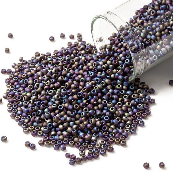 PandaHall TOHO Round Seed Beads, Japanese Seed Beads, (166CF) Transparent AB Frost Amethyst, 11/0, 2.2mm, Hole: 0.8mm, about 1110pcs/bottle..., Purple
PandaHall TOHO Round Seed Beads, Japanese Seed Beads, (166CF) Transparent AB Frost Amethyst, 11/0, 2.2mm, Hole: 0.8mm, about 1110pcs/bottle..., Purple