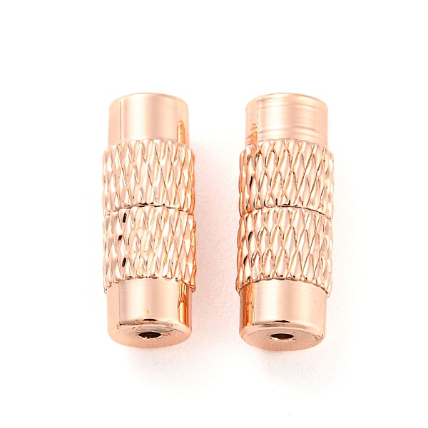 PandaHall Brass Screw Clasps, for Jewelry Making, Rose Gold, 11.4x4.5mm, Hole: 1mm Brass
PandaHall Brass Screw Clasps, for Jewelry Making, Rose Gold, 11.4x4.5mm, Hole: 1mm Brass