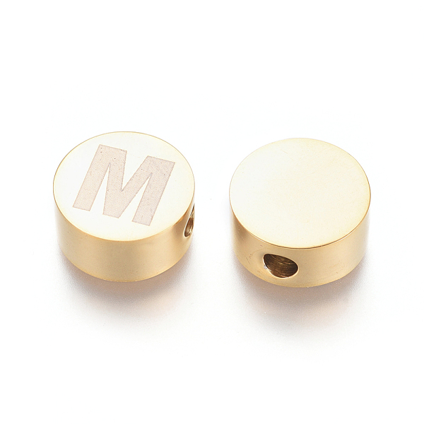PandaHall 304 Stainless Steel Beads, Flat Round with Letter, Letter.M, 10x4.5mm, Hole: 2mm 304 Stainless Steel Flat Round
PandaHall 304 Stainless Steel Beads, Flat Round with Letter, Letter.M, 10x4.5mm, Hole: 2mm 304 Stainless Steel Flat Round