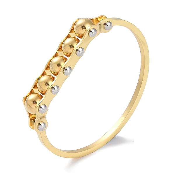 PandaHall Vacuum Plating Round Beaded 304 Stainless Steel Bangles, Golden, 0.25cm~1/2 inch(1.3cm), Inner Diameter: 1-3/4x2-1/4 inch...
PandaHall Vacuum Plating Round Beaded 304 Stainless Steel Bangles, Golden, 0.25cm~1/2 inch(1.3cm), Inner Diameter: 1-3/4x2-1/4 inch...